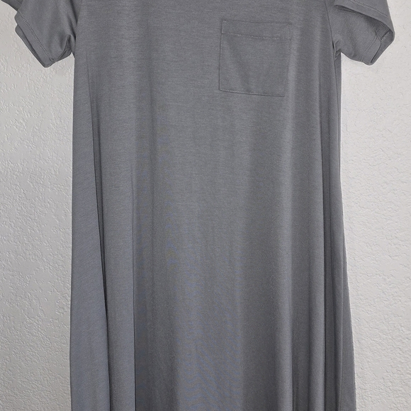 LuLaRoe Heather Gray Dress Sz S - Picture 2 of 5